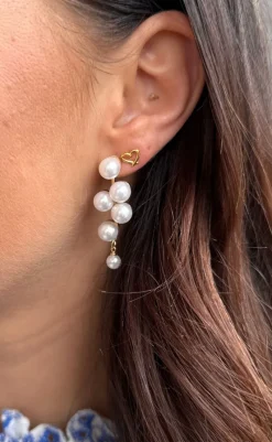 Clearance Øreringe - Hollywood Heart - Gold Colour Smykker