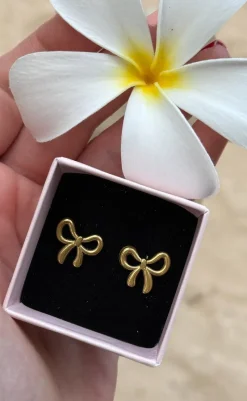 Clearance Øreringe - Hollywood Heart - Gold Colour Smykker