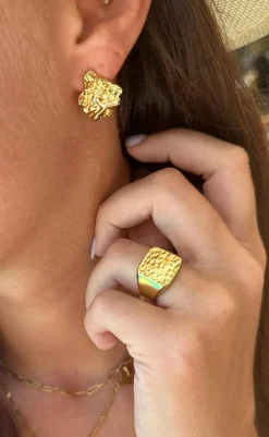 Outlet Øreringe - Saint Tropez - Gold Colour Smykker