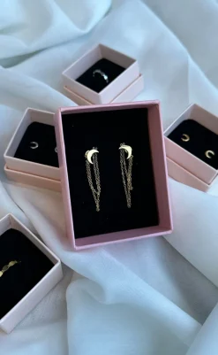 Øreringe - Tirana Moon - Gold Colour Smykker