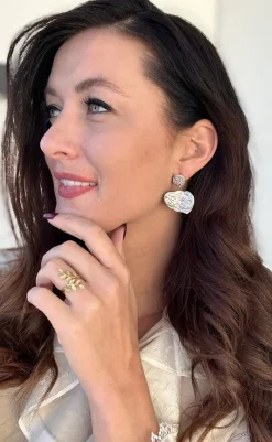 Outlet Øreringe - Lyon - Silver Colour Smykker