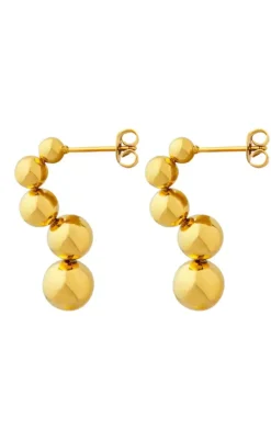 Hot Øreringe - Safina - Gold Colour Smykker