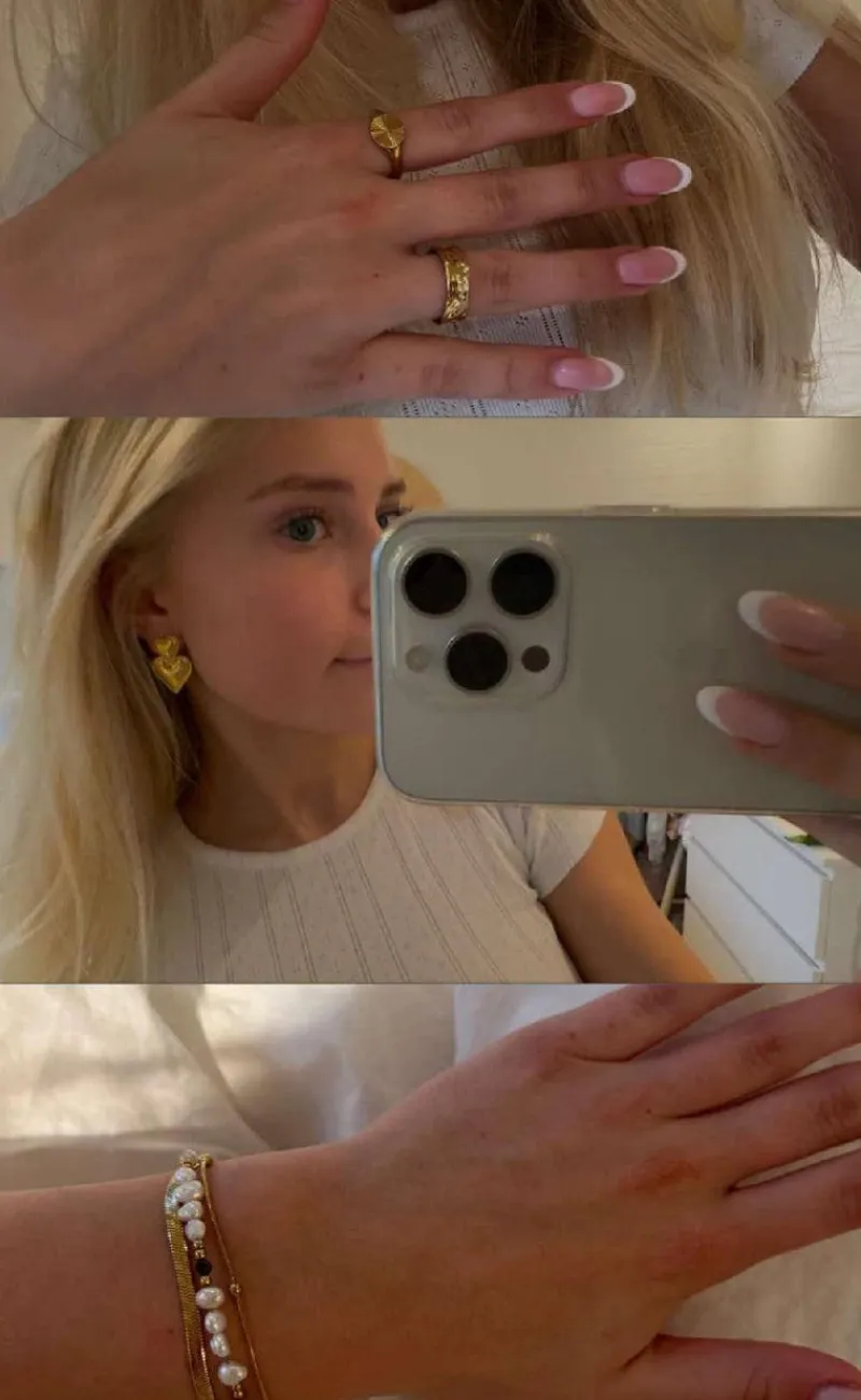 Online Øreringe - Marseille Heart - Gold Colour Smykker