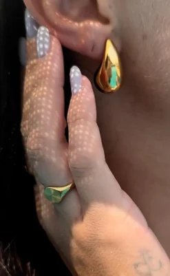 Øreringe - Dakota Drop - Gold Colour Smykker