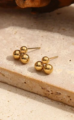 Clearance Øreringe - Bonbon Small - Gold Colour Smykker