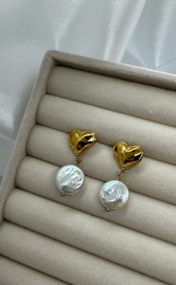 Sale Øreringe - Elba Heart - Pearl Smykker