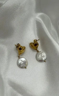 Sale Øreringe - Elba Heart - Pearl Smykker