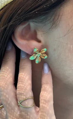 Online Øreringe - Milan - Gold Colour Smykker