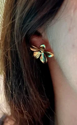 Online Øreringe - Milan - Gold Colour Smykker