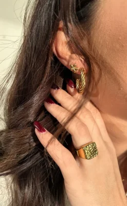 New Øreringe - Liverpool - Gold Colour Smykker