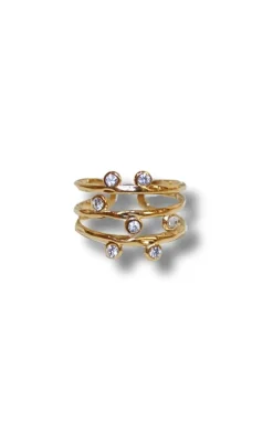 New Ring - Tiff - Gold Colour Smykker