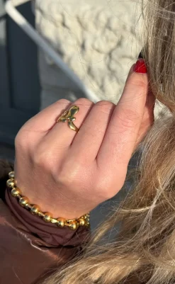 New Ring - Tiff - Gold Colour Smykker