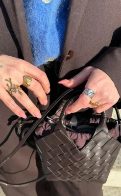 Outlet Ring - Line - Gold Colour Smykker