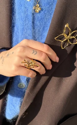 Hot Ring - Emily Big - Gold Colour Smykker