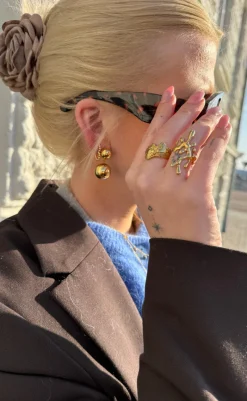 Hot Ring - Emily Big - Gold Colour Smykker
