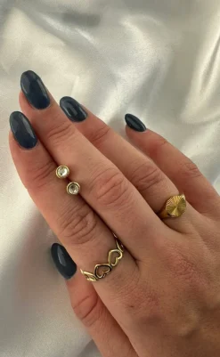 Discount Ring - Brooklyn - Gold Colour Smykker