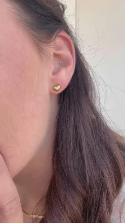 New Ring - Big Heart - Gold Colour Smykker