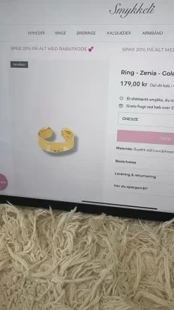 Best Ring - Zenia - Gold Colour Smykker