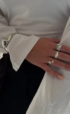 Hot Ring - Mathilde - Silver Colour Smykker