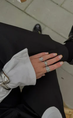 Hot Ring - Mathilde - Silver Colour Smykker