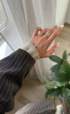 Hot Ring - Mathilde - Silver Colour Smykker