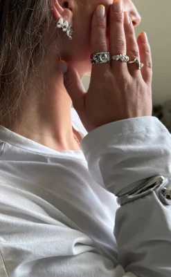 Hot Ring - Mathilde - Silver Colour Smykker