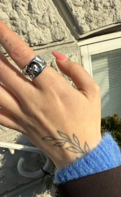 Hot Ring - Mathilde - Silver Colour Smykker