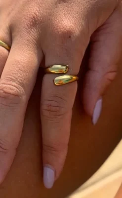 Clearance Ring - Nashville - Gold Colour Smykker