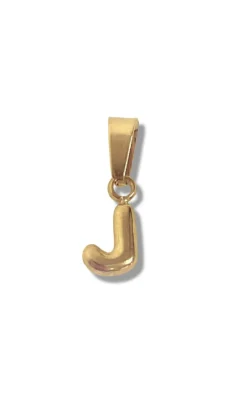 Discount Vedhæng - Chunky Letter - Gold Colour Smykker