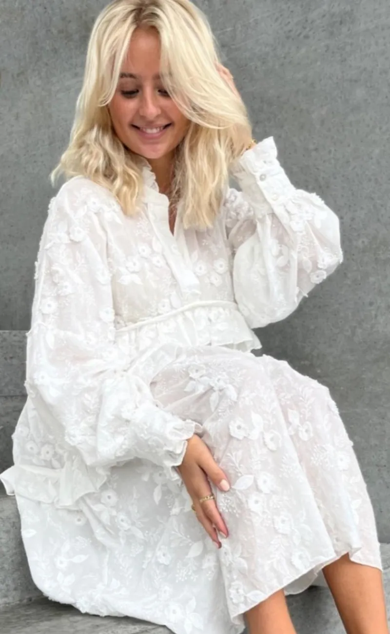 Discount Kjole - Your Heart - White Kjoler