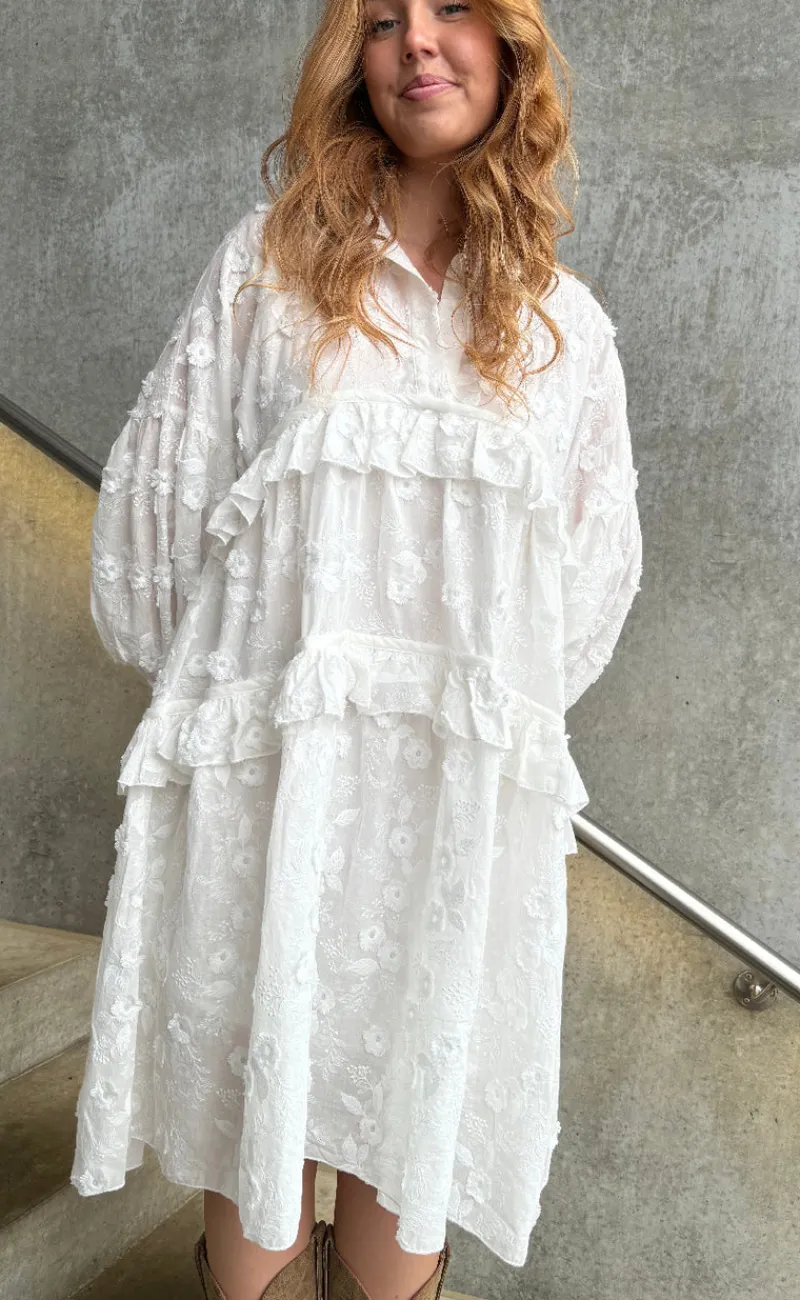 Discount Kjole - Your Heart - White Kjoler