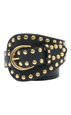 New Tim & Simonsen Bælte - Dunja - Black/Gold Tasker