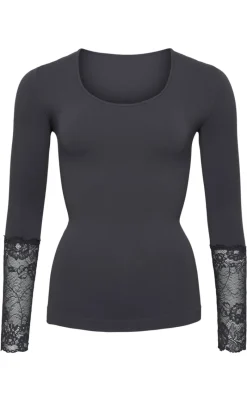 Best Tim & Simonsen Bluse - Mary - Antracite Bluser