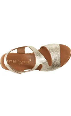 Tim & Simonsen Sandaler - Masha - Platino Gold Sandaler