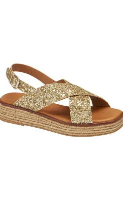 Outlet Tim & Simonsen Sandaler - Sussie - Glitter Oro Sandaler