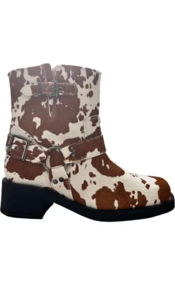 Outlet Tim & Simonsen Støvle - Lora Biker boot - Cow Hair on Støvler