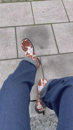 Outlet Tim & Simonsen Støvle - Lora Biker boot - Cow Hair on Støvler