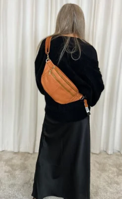Sale Tim & Simonsen Taske - Astrid Bumbag - Cognac / Gold Tasker