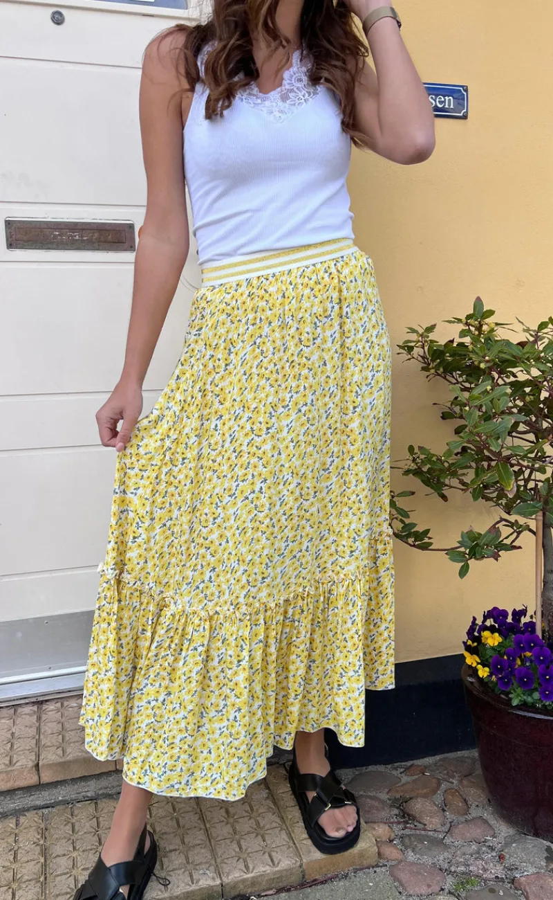 Discount Tim & Simonsen Top - Belen V-Lace - White (vendbar) T-shirts & Toppe