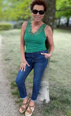 Discount Tim & Simonsen Top - Belen V-lace - Felce (vendbar) T-shirts & Toppe