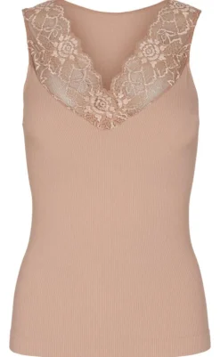 Online Tim & Simonsen Top - Belen V-Lace - Nude (vendbar) T-shirts & Toppe