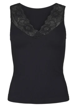 Online Tim & Simonsen Top - Belen V-Lace - Black (vendbar) T-shirts & Toppe