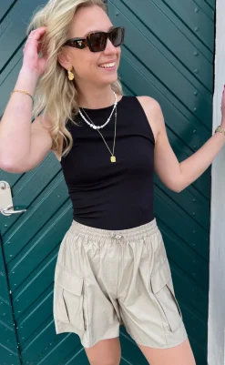 Online Tim & Simonsen Top - Belen V-Lace - Black (vendbar) T-shirts & Toppe