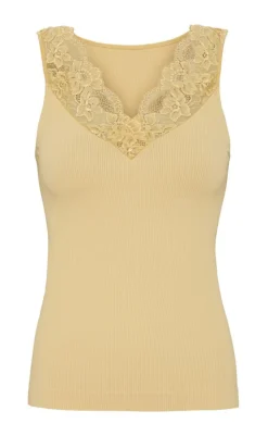 Tim & Simonsen Top - Belen V-lace - Mango (vendbar) T-shirts & Toppe