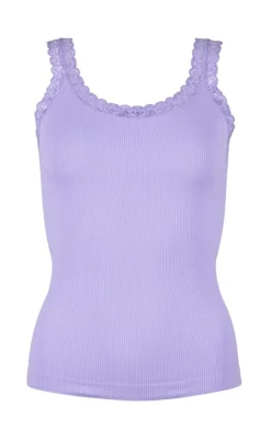 Hot Tim & Simonsen Top - Frida Rib - Lavanda T-shirts & Toppe