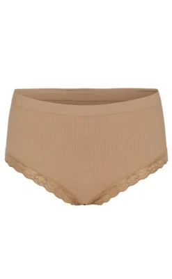 Clearance Tim & Simonsen Trusser - Feline Rib Midi - Nudo Undertøj & Shapewear