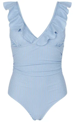 Badedragt - Madina - Blue Stripes Badetøj