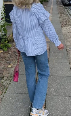 Online VILA Bukser / Jeans - Kelly - Medium Blue Denim Bukser & Jeans