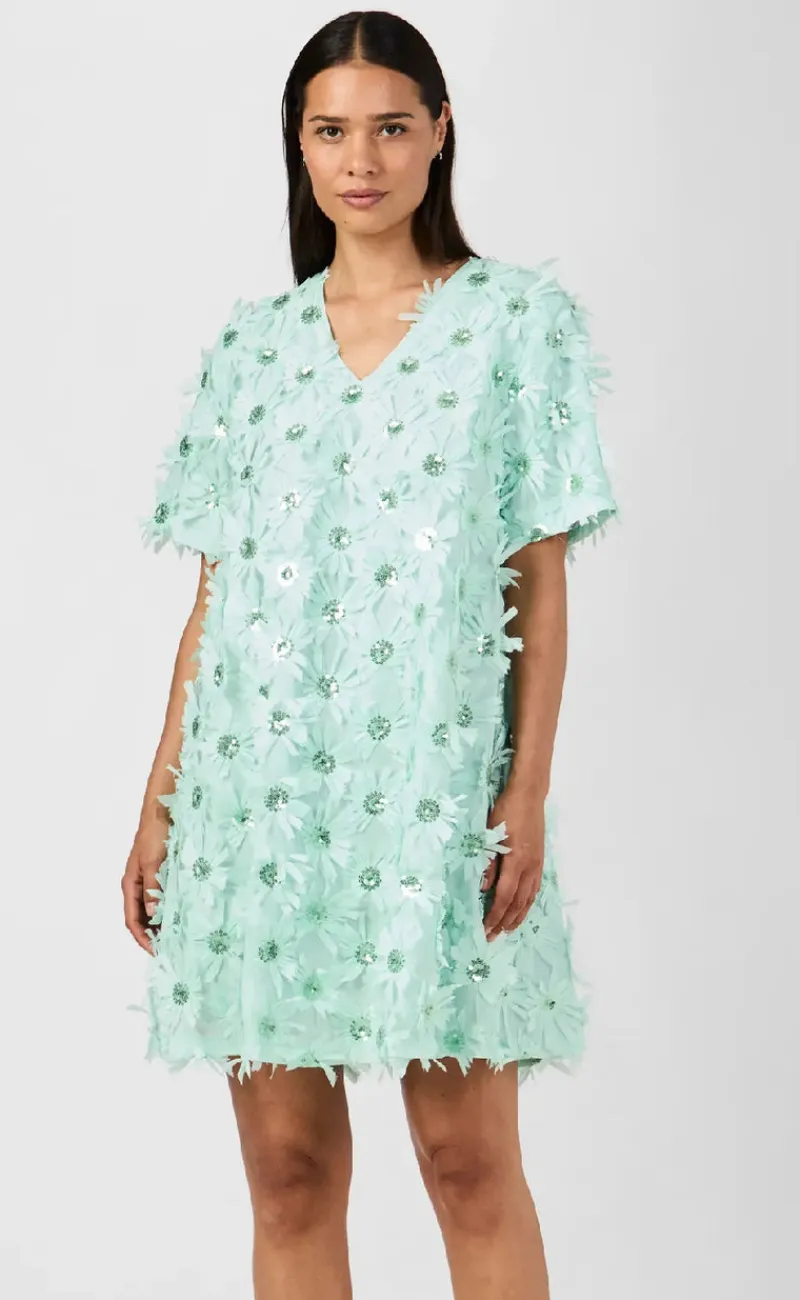 Outlet Kjole - Abelone - Mist Green Kjoler