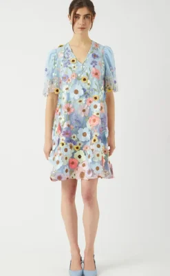 Hot Kjole - Flowering - Halogen Blue Kjoler